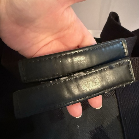 Burberry Fragrances Large Black Gray Checkered Duffle Overnight Weekend Bag Tote - Picture 6 of 13